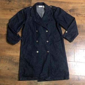 Liz Claiborne Lizwear Jeans long jean jacket, size small